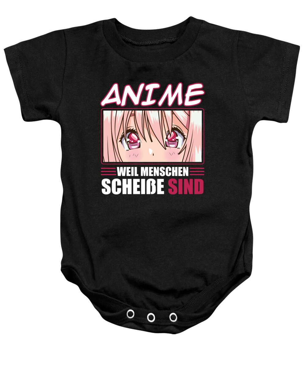 Anime Merch - Because People Shit Anime Onesie by Steven Zimmer - Pixels