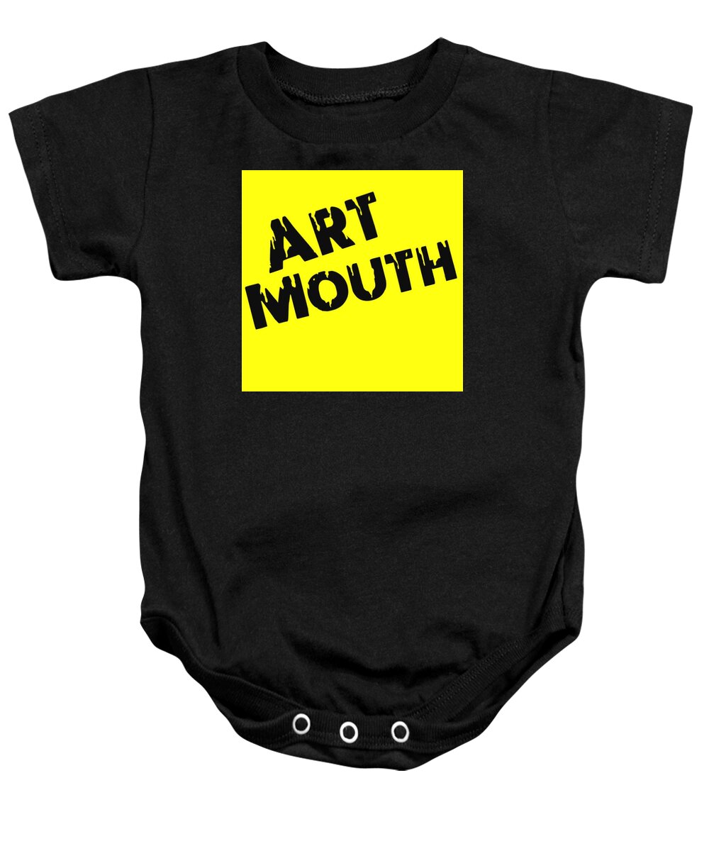  Baby Onesie featuring the digital art Art Mouth by Tony Camm