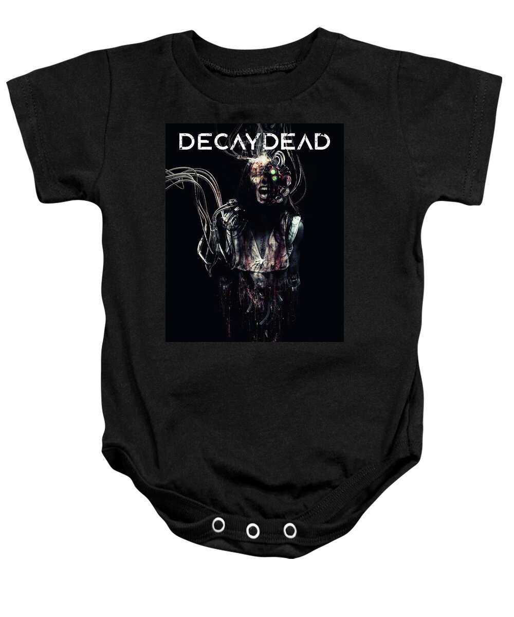 Decaydead Baby Onesie featuring the digital art Silent Screams by Argus Dorian