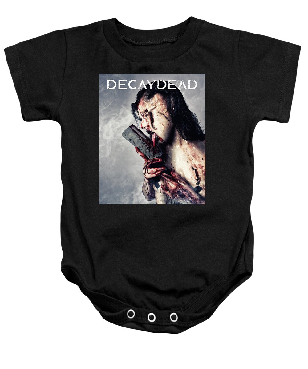 Argus Dorian Baby Onesie featuring the digital art The Insanity of the Decaydead Hunters by Argus Dorian