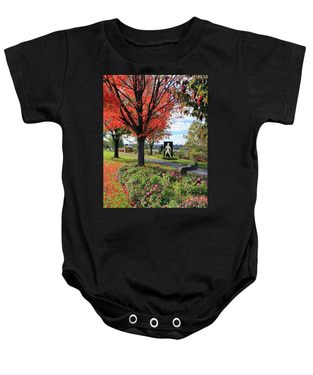 Nature Baby Onesie featuring the photograph Autumn Canvas by Geoff Crego