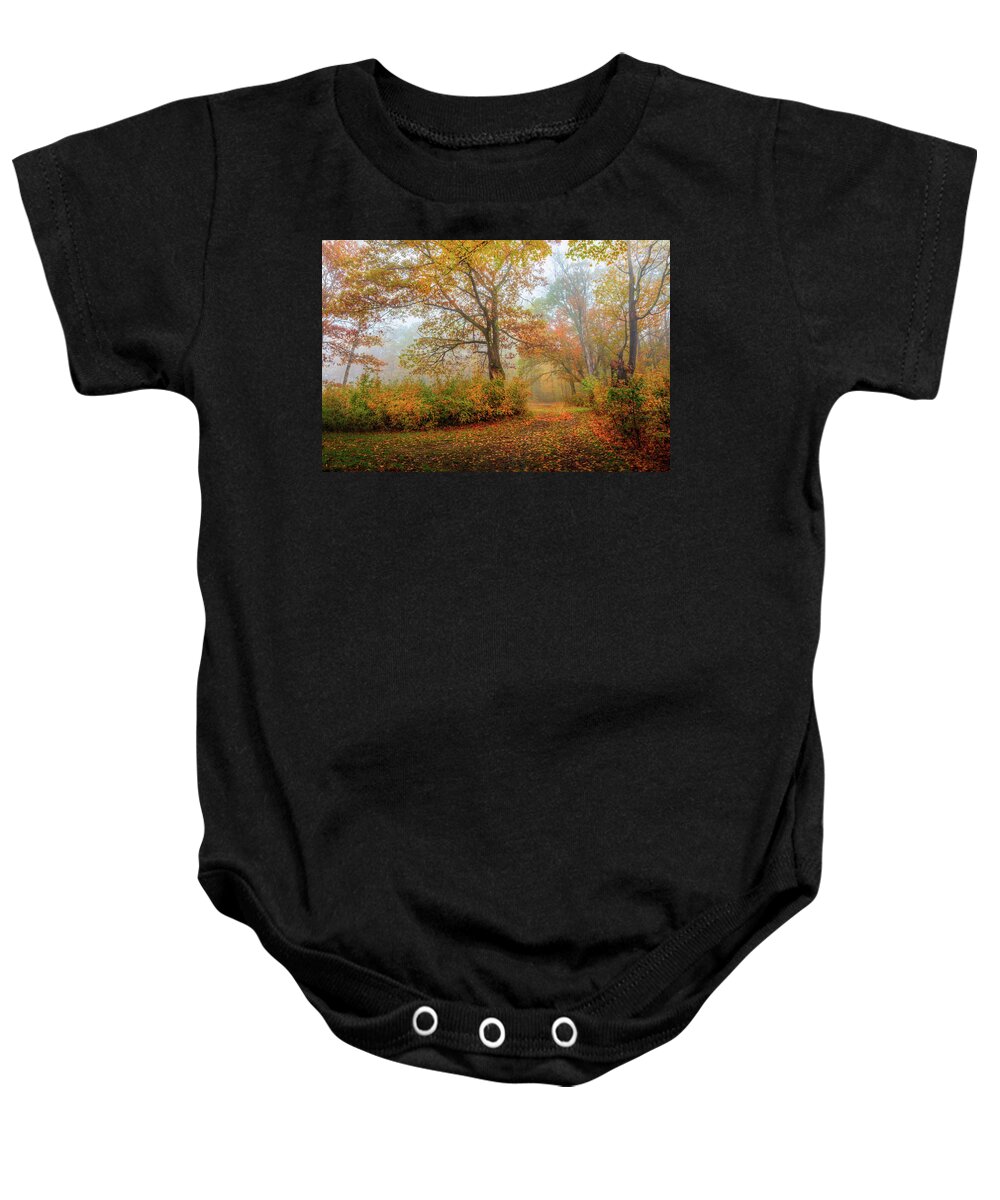Autumn Baby Onesie featuring the photograph Autumn Colors 0901 by Greg Hartford