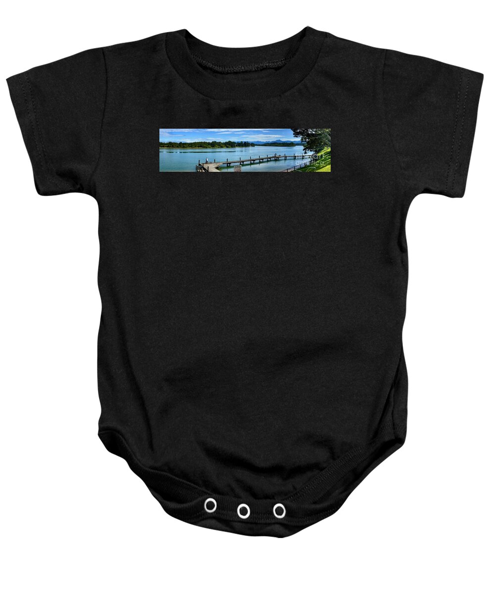 Bellinger Baby Onesie featuring the photograph Bellinger river panorama by Sheila Smart Fine Art Photography