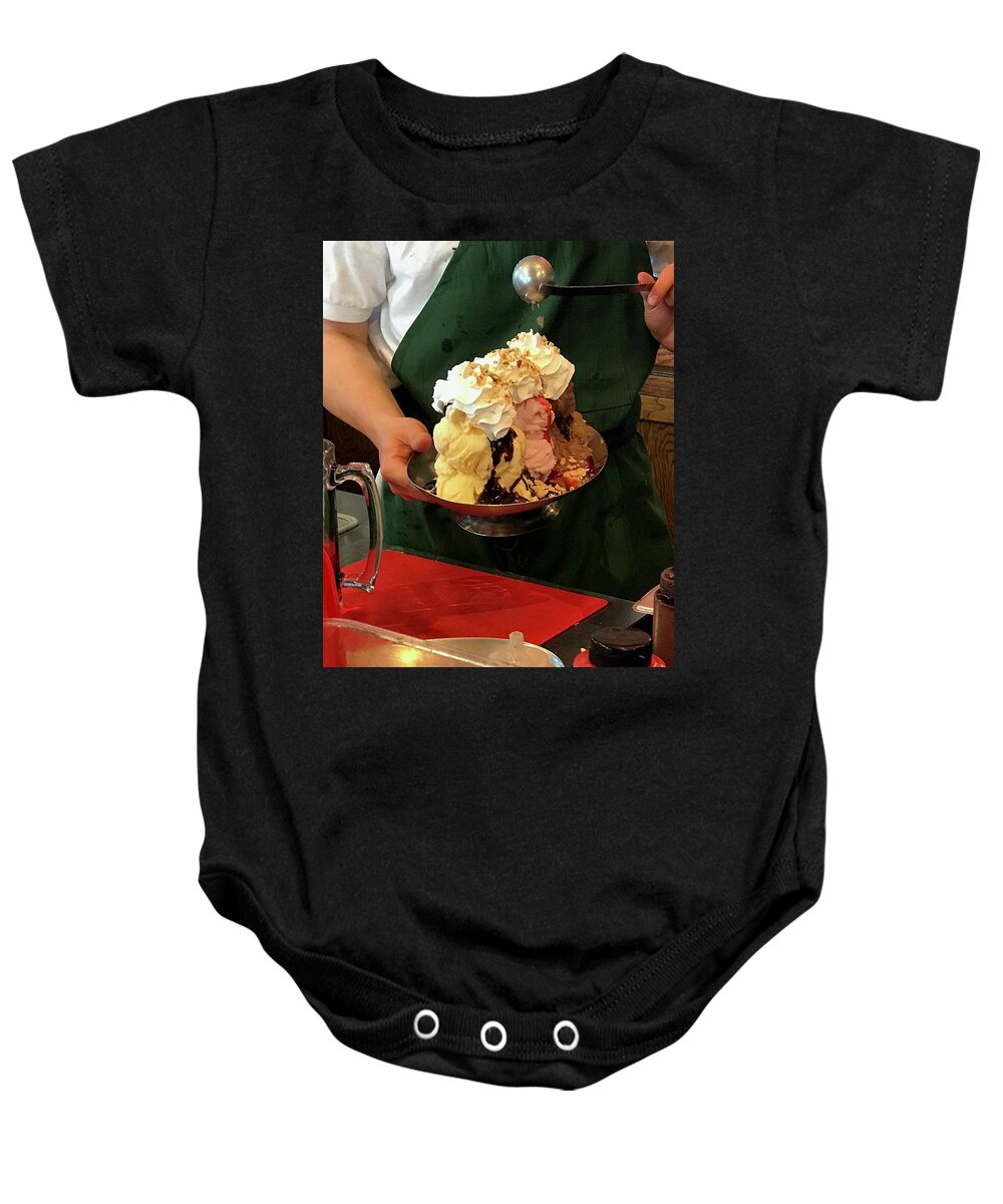 Ice Cream Baby Onesie featuring the photograph Calorie Free by Calvin Boyer