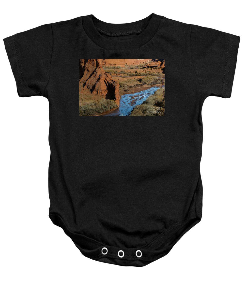 4 Corners Baby Onesie featuring the photograph Canyon De Chelly by David Little-Smith