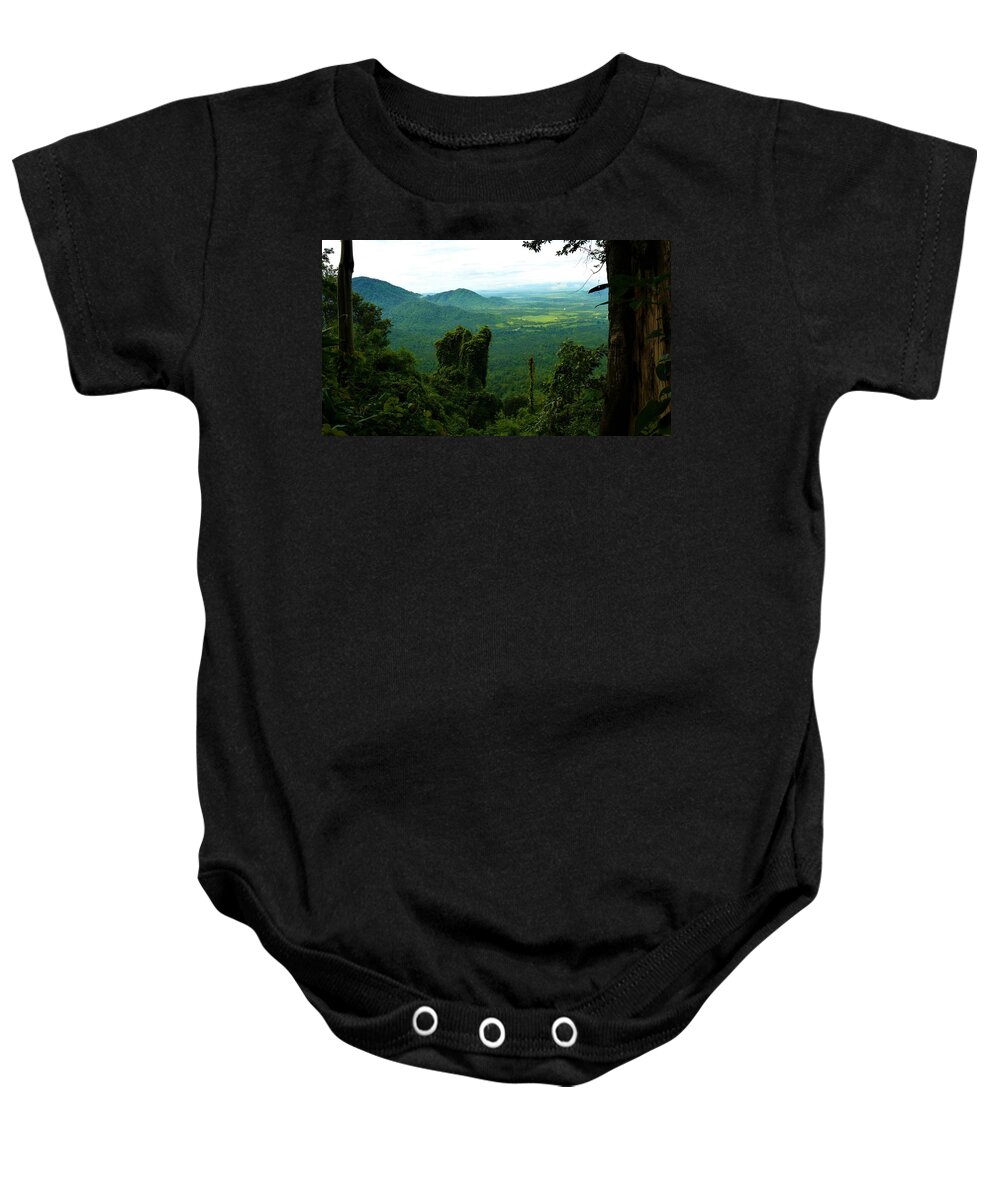 Mountain Baby Onesie featuring the photograph Cardamom Mountains by Robert Bociaga