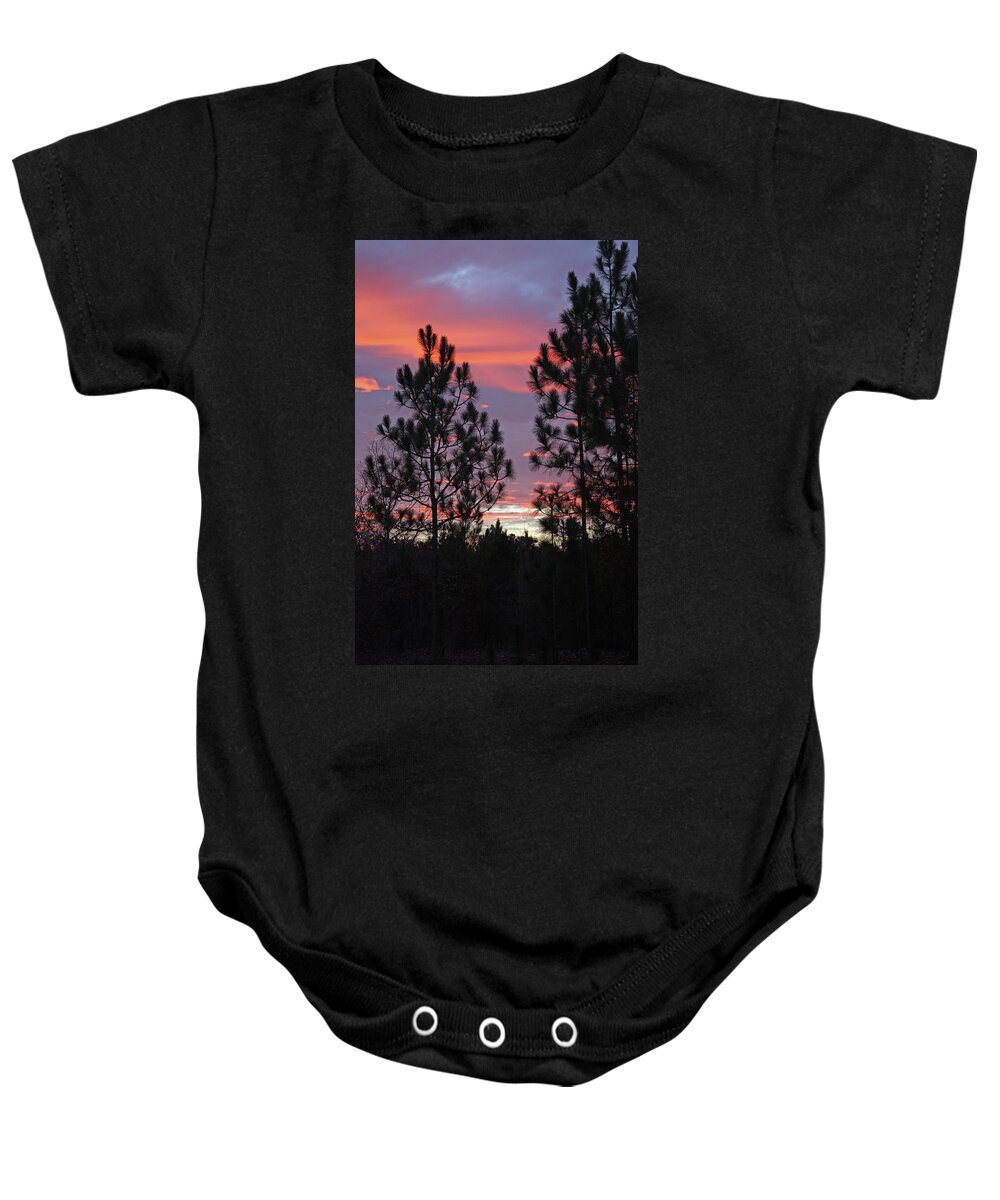 Sunset Baby Onesie featuring the photograph Carolina Sunset 4592 by Carolyn Stagger Cokley
