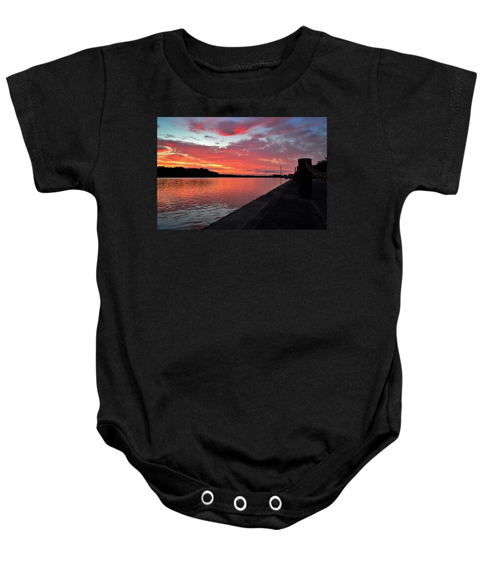 Sunrise Baby Onesie featuring the photograph Catching Sunrises by Susie Loechler