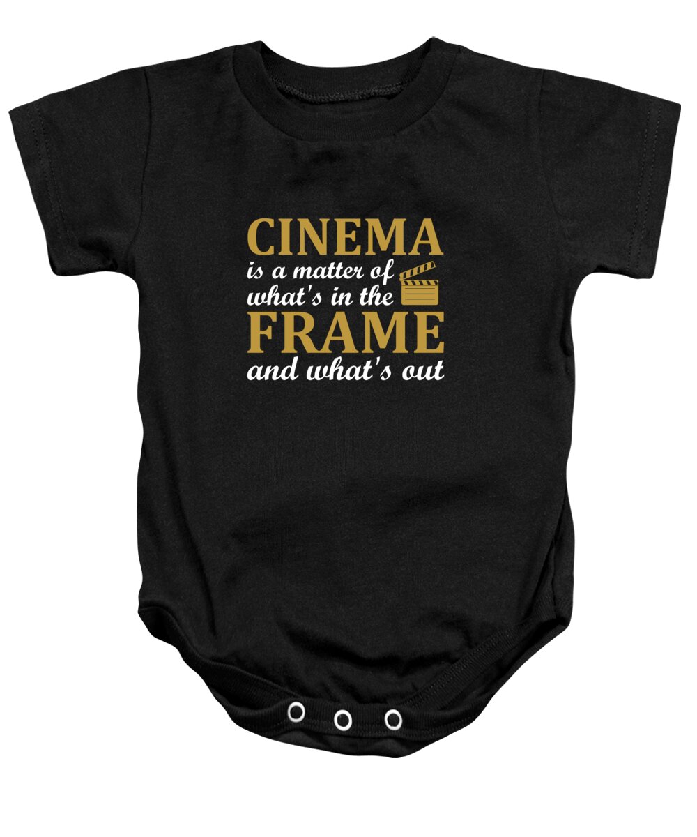Hobby Baby Onesie featuring the digital art Cinema is a matter of whats in the frame and whats out by Jacob Zelazny
