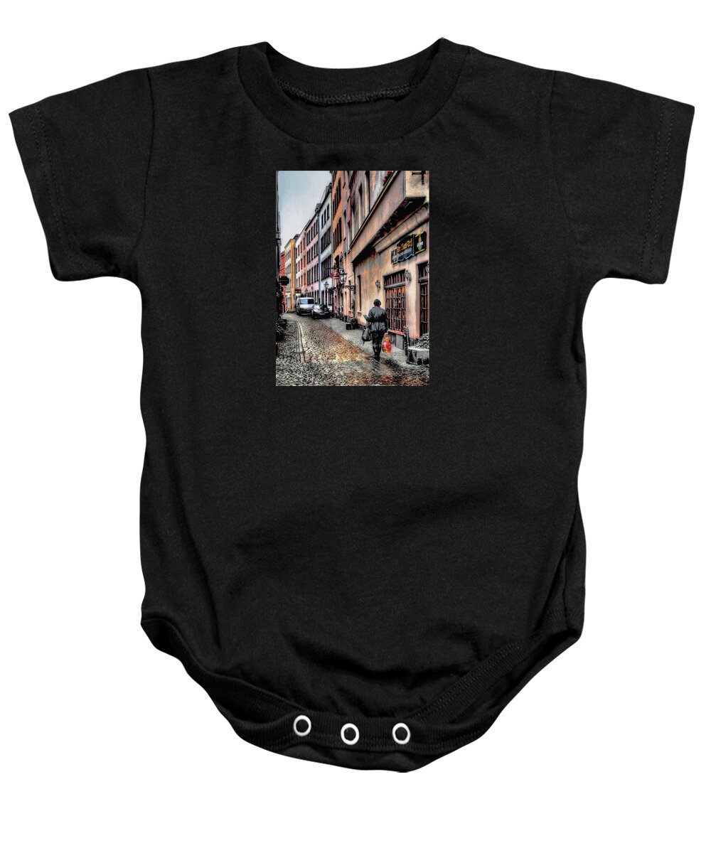 Cologne Baby Onesie featuring the photograph Cologne Alstadt by Jim Hill