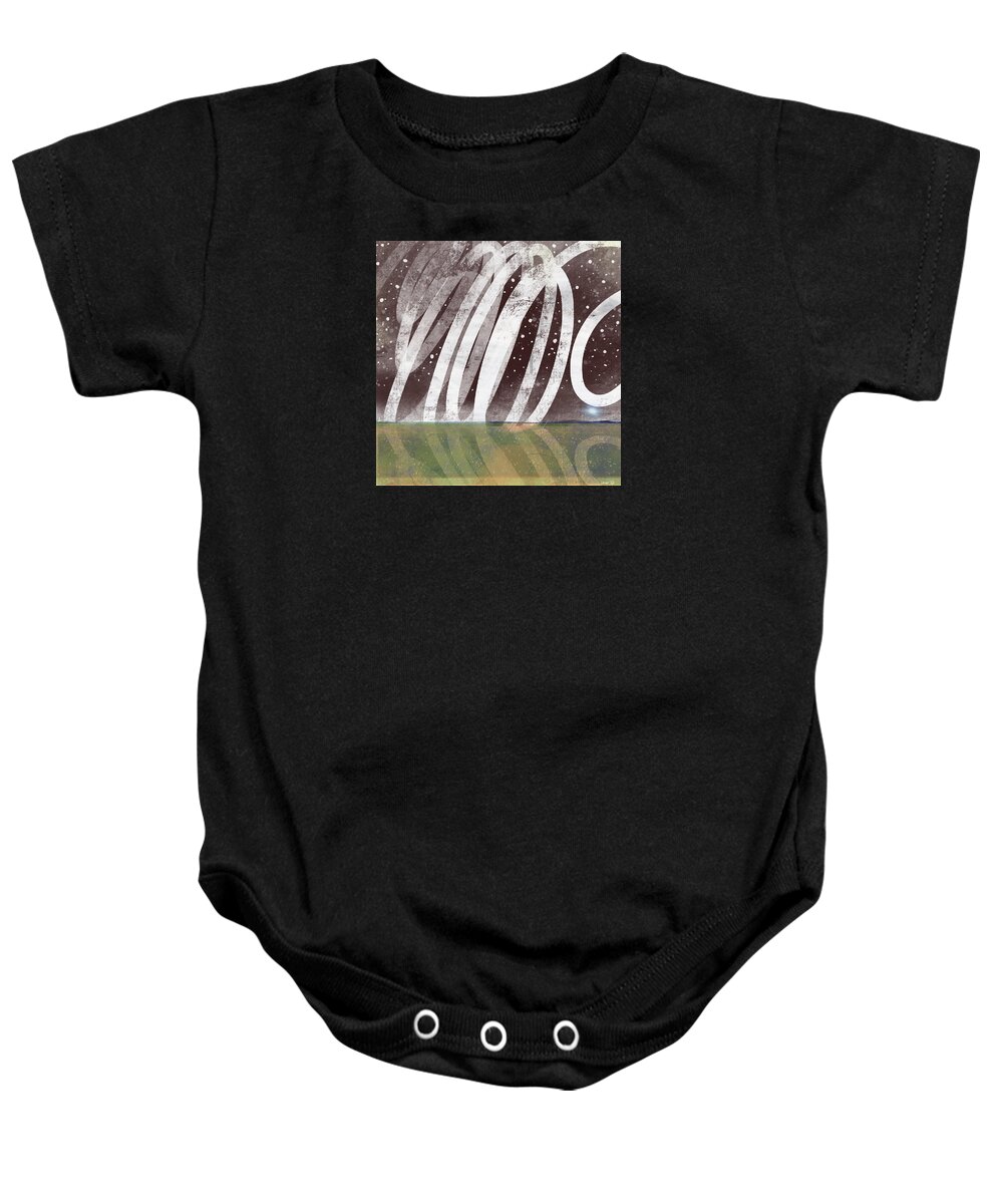 Cosmos Baby Onesie featuring the digital art Dance of the Cosmos by Steve Hayhurst