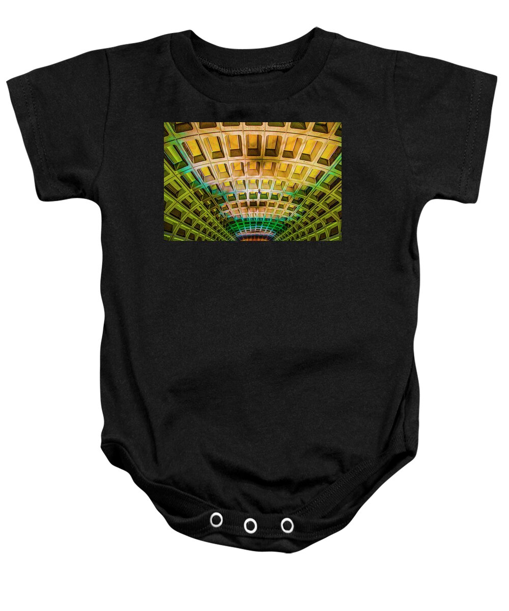 Washington Dc Metro Baby Onesie featuring the photograph DC Metro by Paul Wear