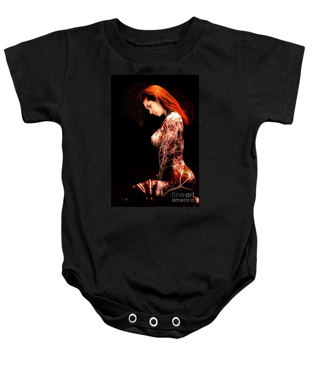 Clay Baby Onesie featuring the photograph Deeply Rooted by Clayton Bruster