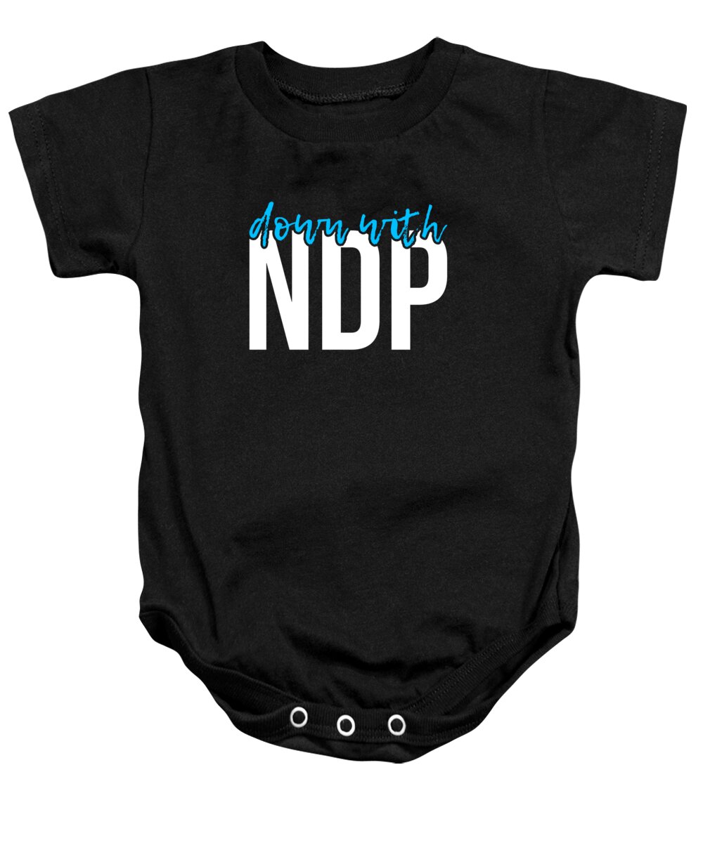 Democratic Baby Onesie featuring the digital art Down With NDP Nancy Pelosi by Flippin Sweet Gear