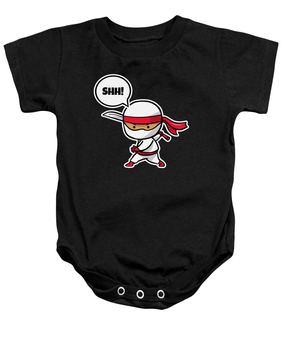 Drawn silent ninja, SHH Kids T-Shirt by Rasmus Nygaard - Pixels