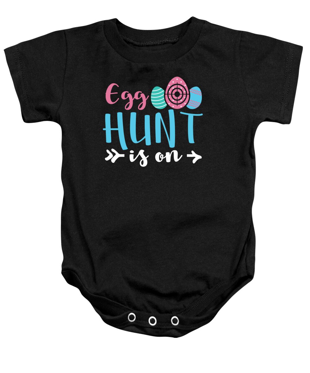 Adorable Baby Onesie featuring the digital art Easter Egg Hunt Is On by Jacob Zelazny