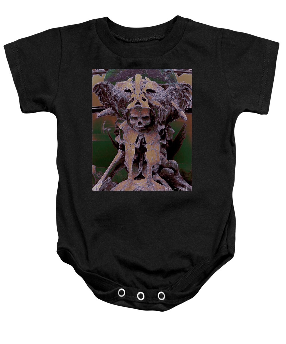 Ghoul Baby Onesie featuring the photograph eerie photography - Ghoul II by Sharon Hudson