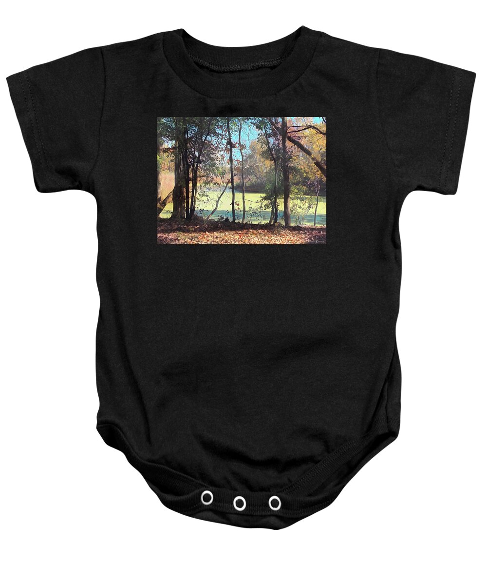 Woods Baby Onesie featuring the photograph Fall in the Marsh by Tim Nyberg