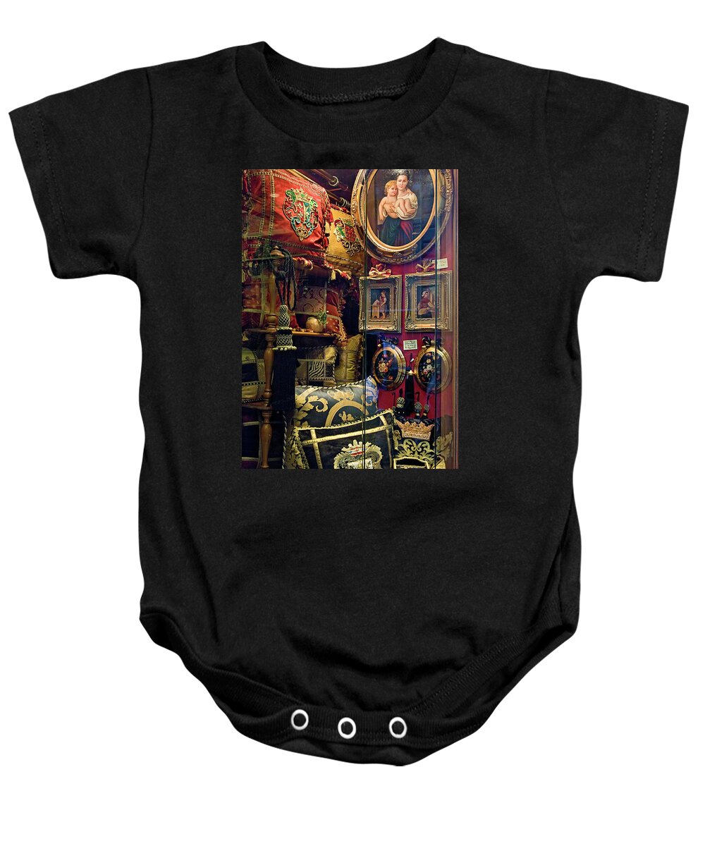 Storefront Window Baby Onesie featuring the photograph Florence Window Shopping by Jill Love
