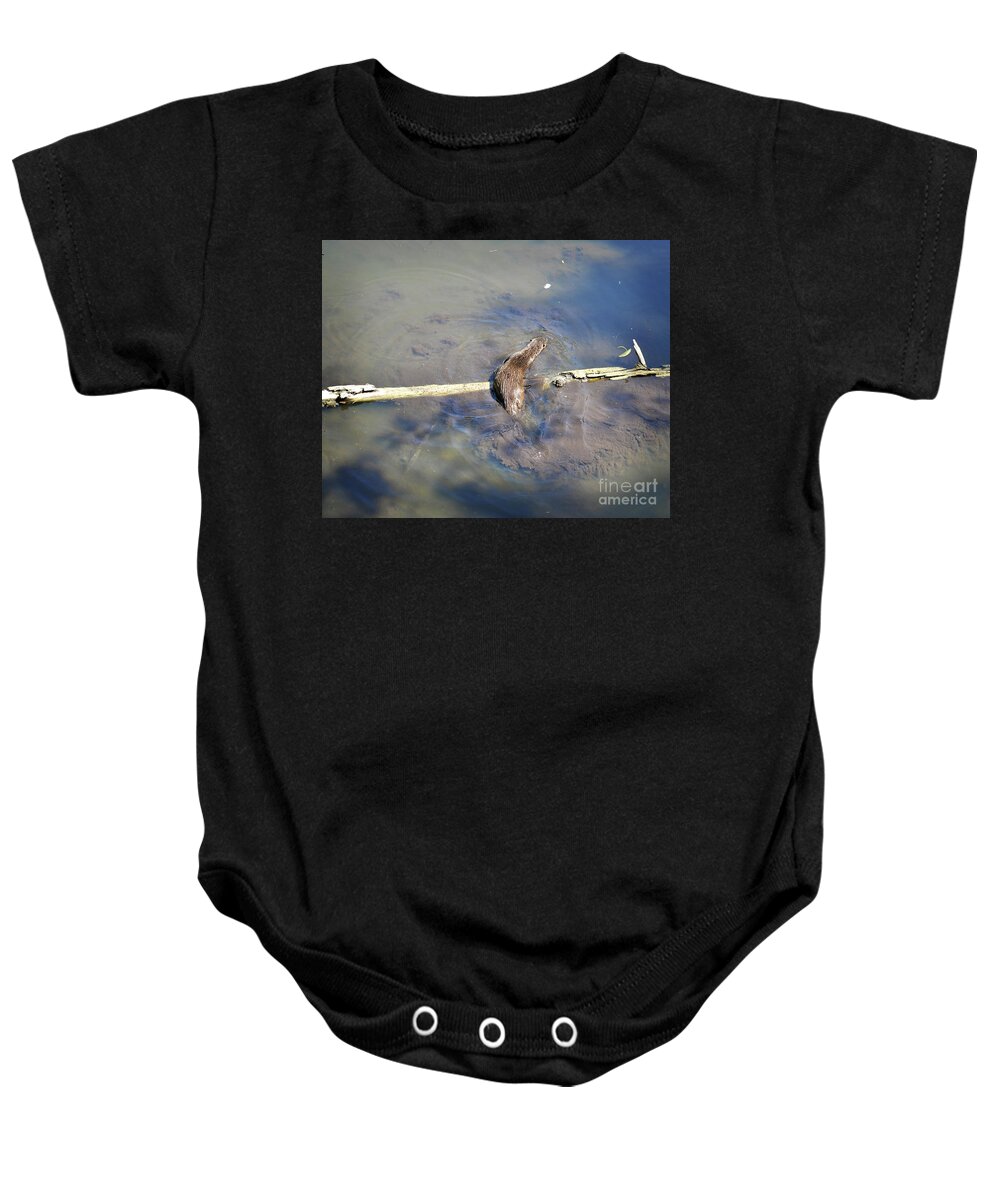 Otter Baby Onesie featuring the photograph Florida Otter by Chris Andruskiewicz