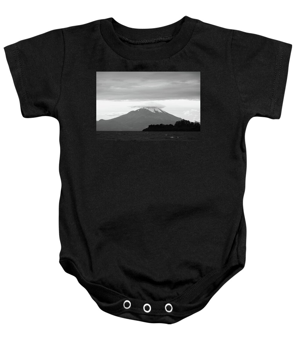 Osorno Baby Onesie featuring the photograph Forces of Nature by Josu Ozkaritz