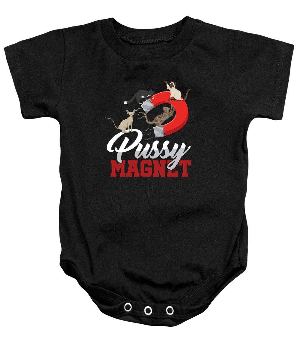 Funny Cat Dad Puns Cat Person Kitty Cat Breeds Kitten Pussy Magnet Gift Onesie by Thomas Larch Pixels