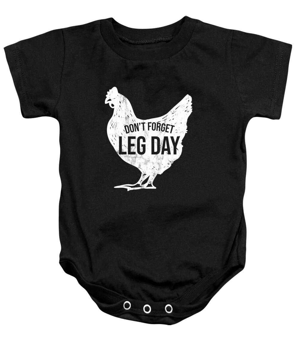 Funny Gym Leg Day Gifts For Gym Lovers Onesie by Noirty Designs - Fine Art  America