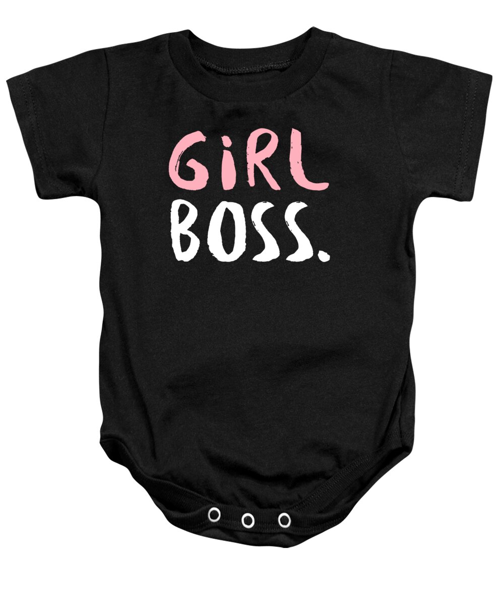 Entrepreneur Baby Onesie featuring the digital art Girl Boss by Jacob Zelazny