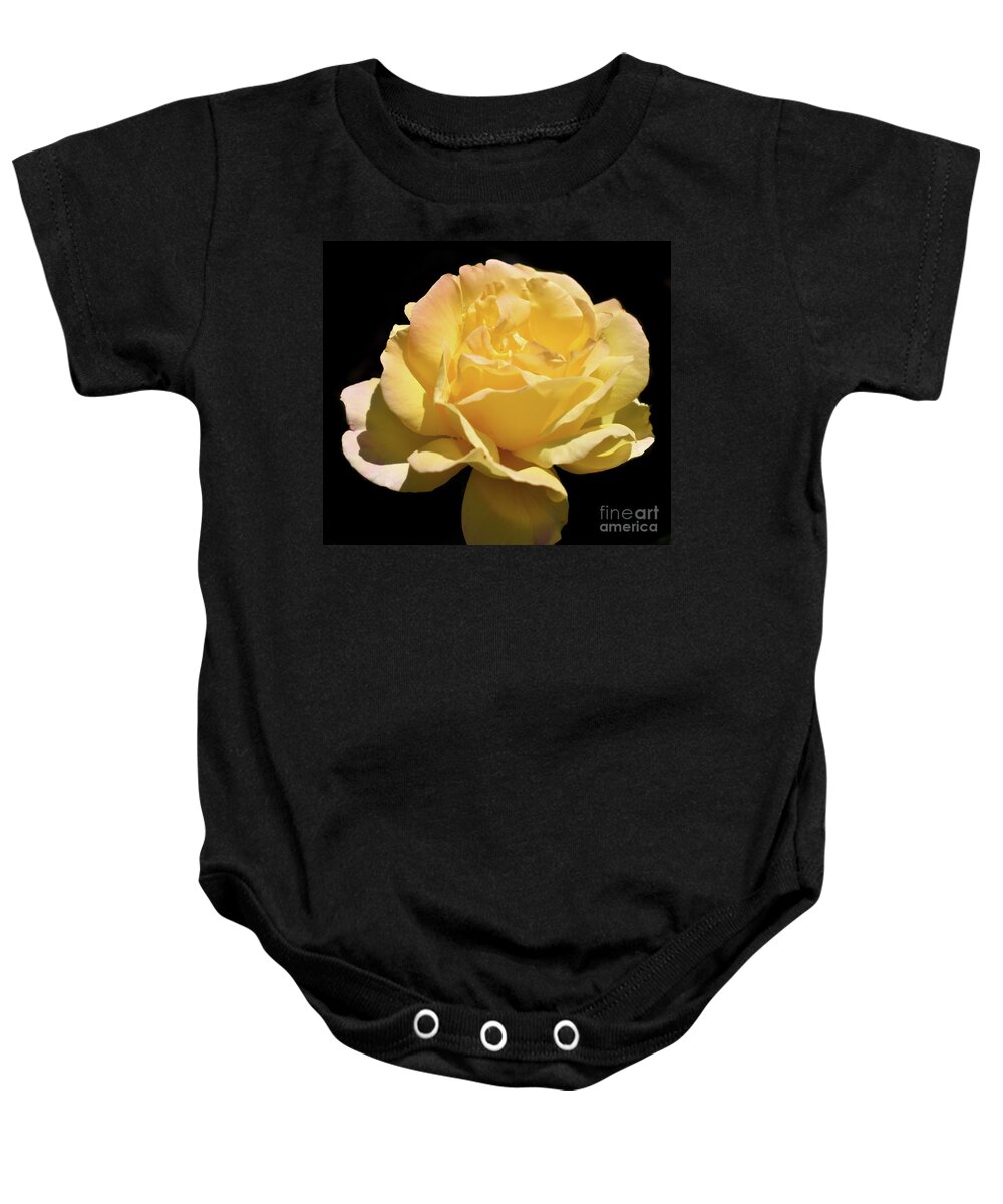 Nature Baby Onesie featuring the photograph Glorious Day Rose after Rain by Leonida Arte