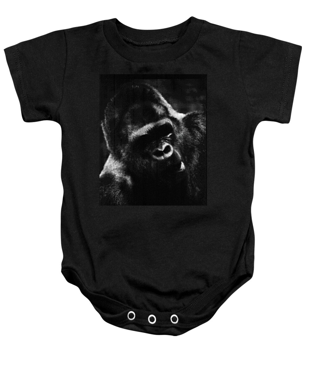 Gorilla Baby Onesie featuring the photograph Great Silverback by Carol Neal-Chicago