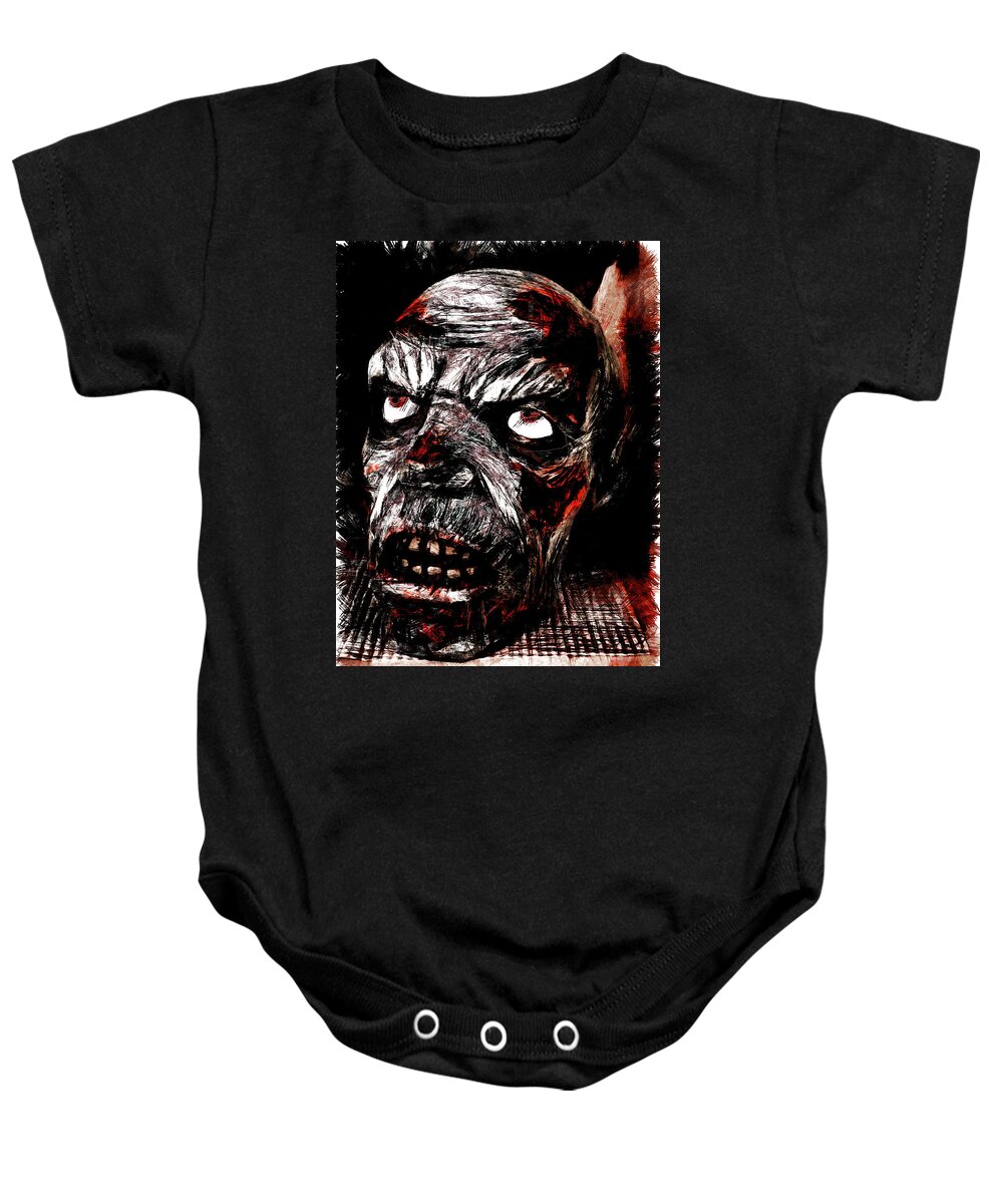 Zombie Baby Onesie featuring the digital art Have You Met My Brother? by Steve Taylor