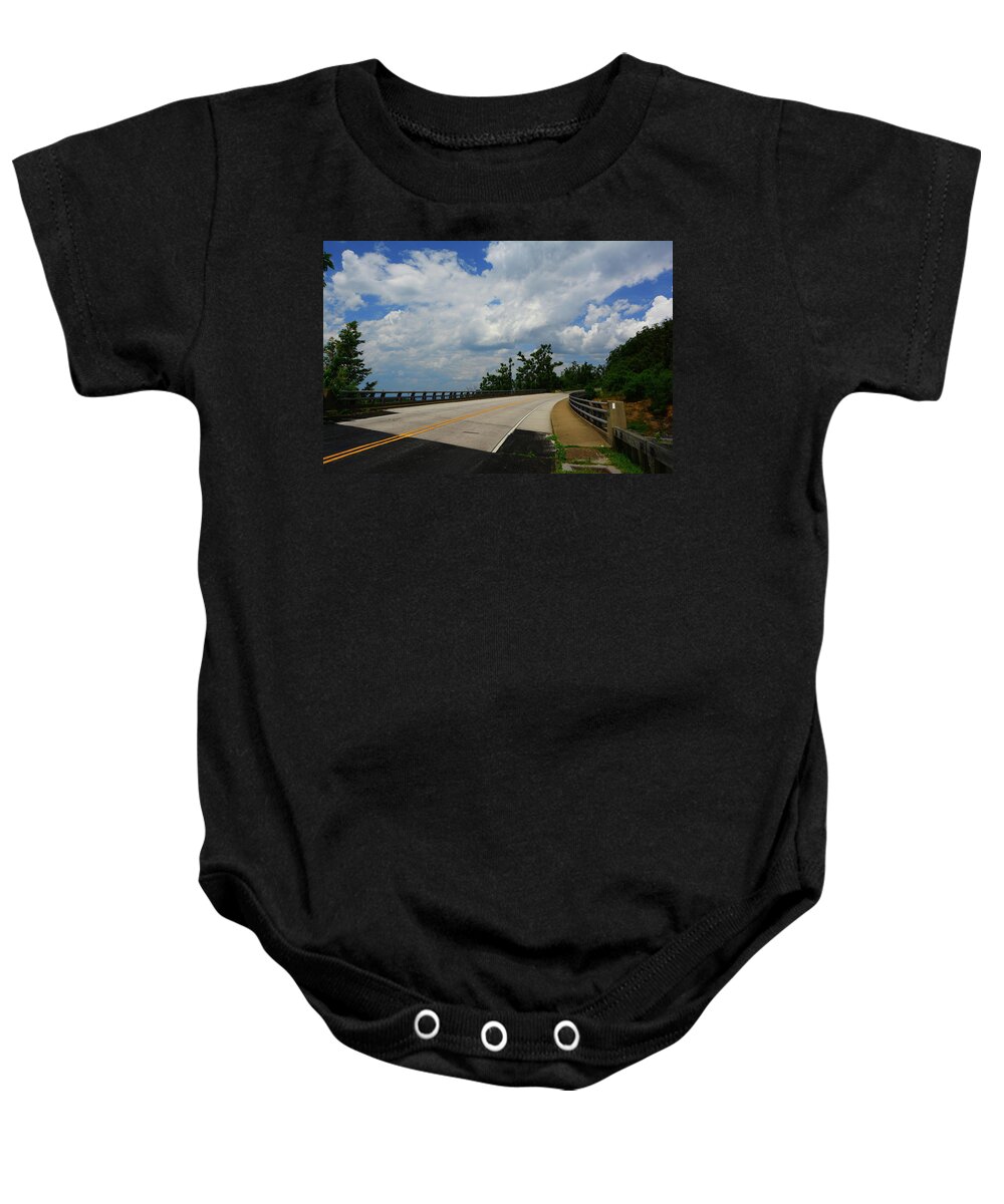 I-64 Overpass Skyland Drive Blue Ridge Parkway Baby Onesie featuring the photograph I-64 Overpass Skyland Drive Blue Ridge Parkway by Raymond Salani III