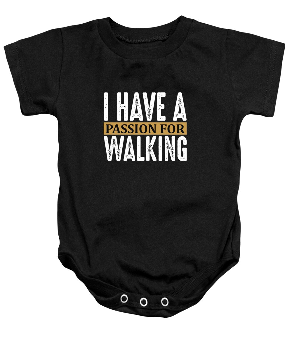 Hobby Baby Onesie featuring the digital art I have a passion for walking by Jacob Zelazny