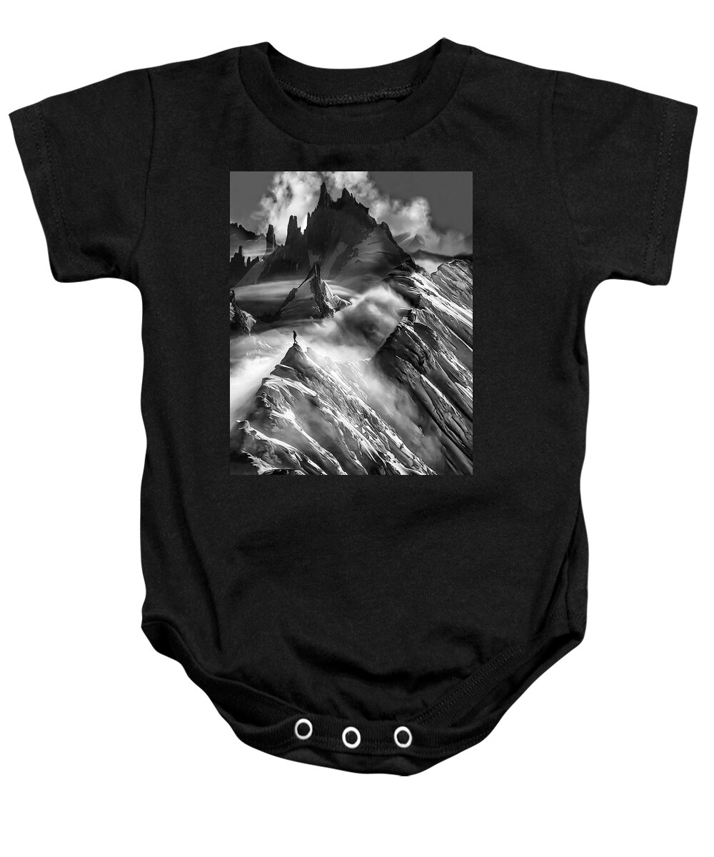 Fine Art Baby Onesie featuring the photograph Invincible by Sofie Conte