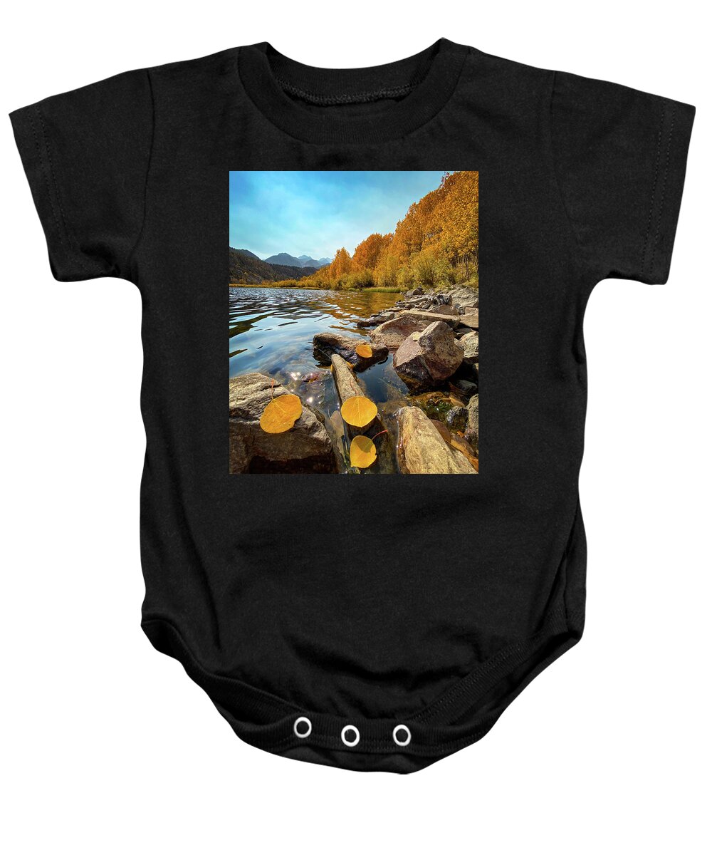 Northlake Baby Onesie featuring the photograph Last of the fallen by Tassanee Angiolillo