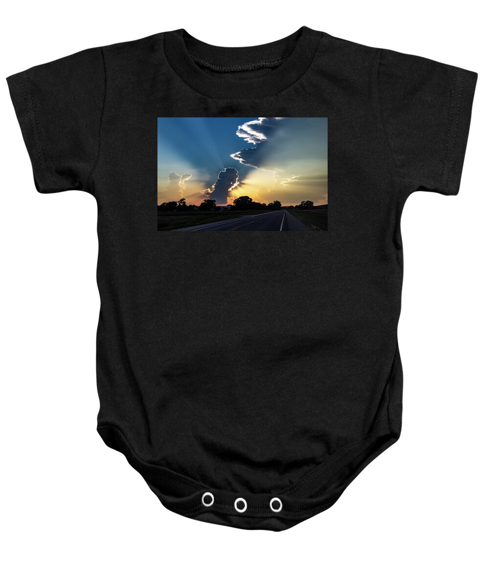 Nebraskasc Baby Onesie featuring the photograph Last Storm Chase of the Year 005 by Dale Kaminski