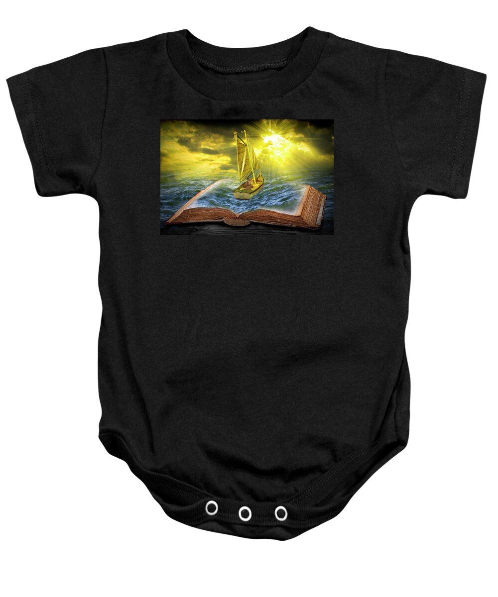 Lake Baby Onesie featuring the photograph Let the Adventure Begin by Randall Nyhof