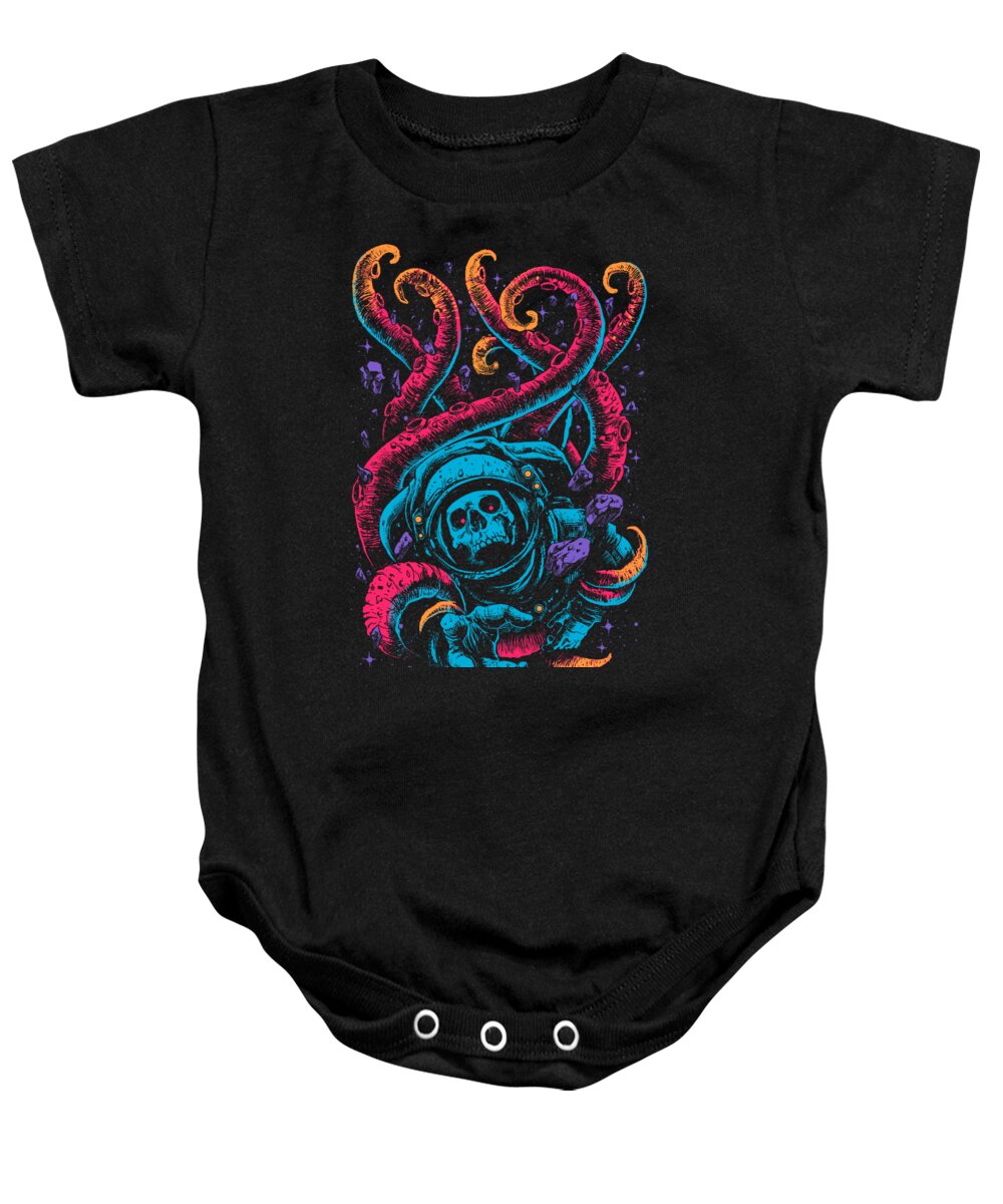 Astronaut Baby Onesie featuring the digital art Lost by Digital Carbine