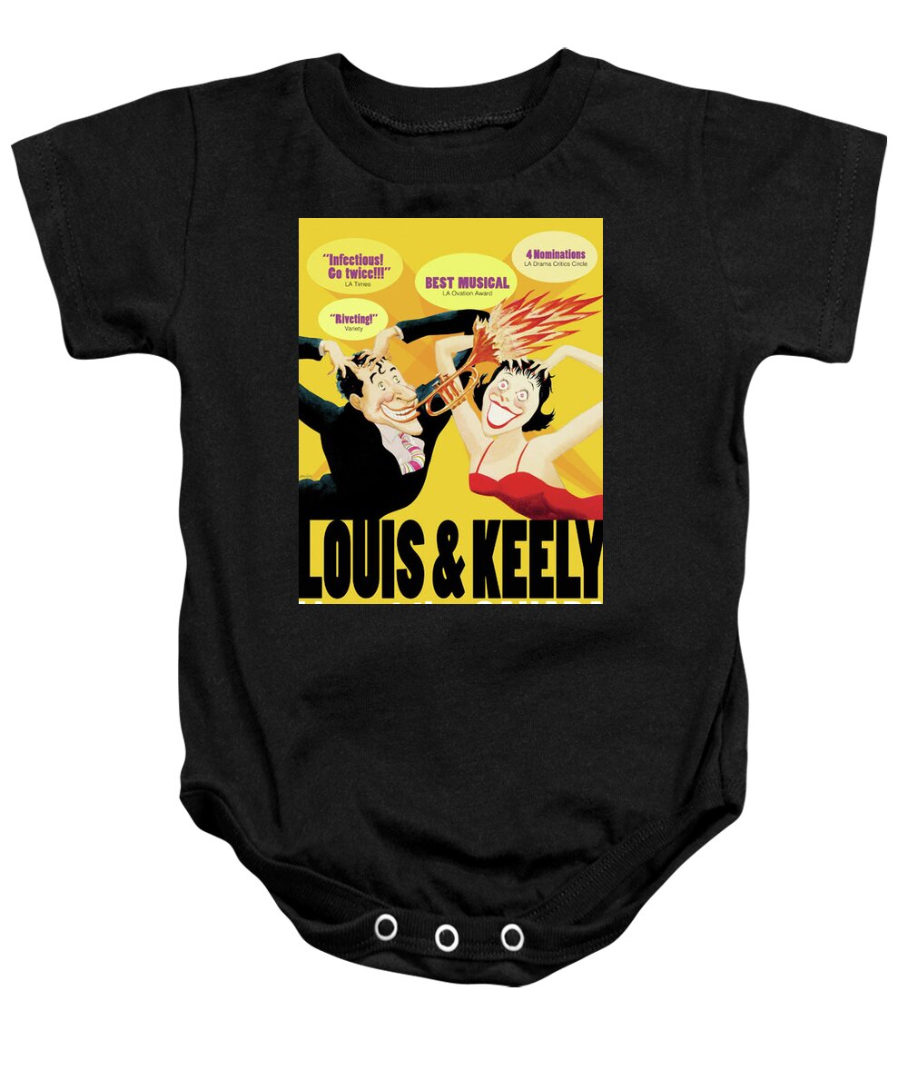 Louis Prima Baby Onesie featuring the photograph Louis Prima and Keely Smith by Imagery-at- Work