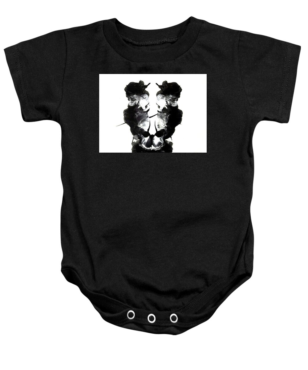 Abstract Baby Onesie featuring the painting Maternal Twins by Stephenie Zagorski