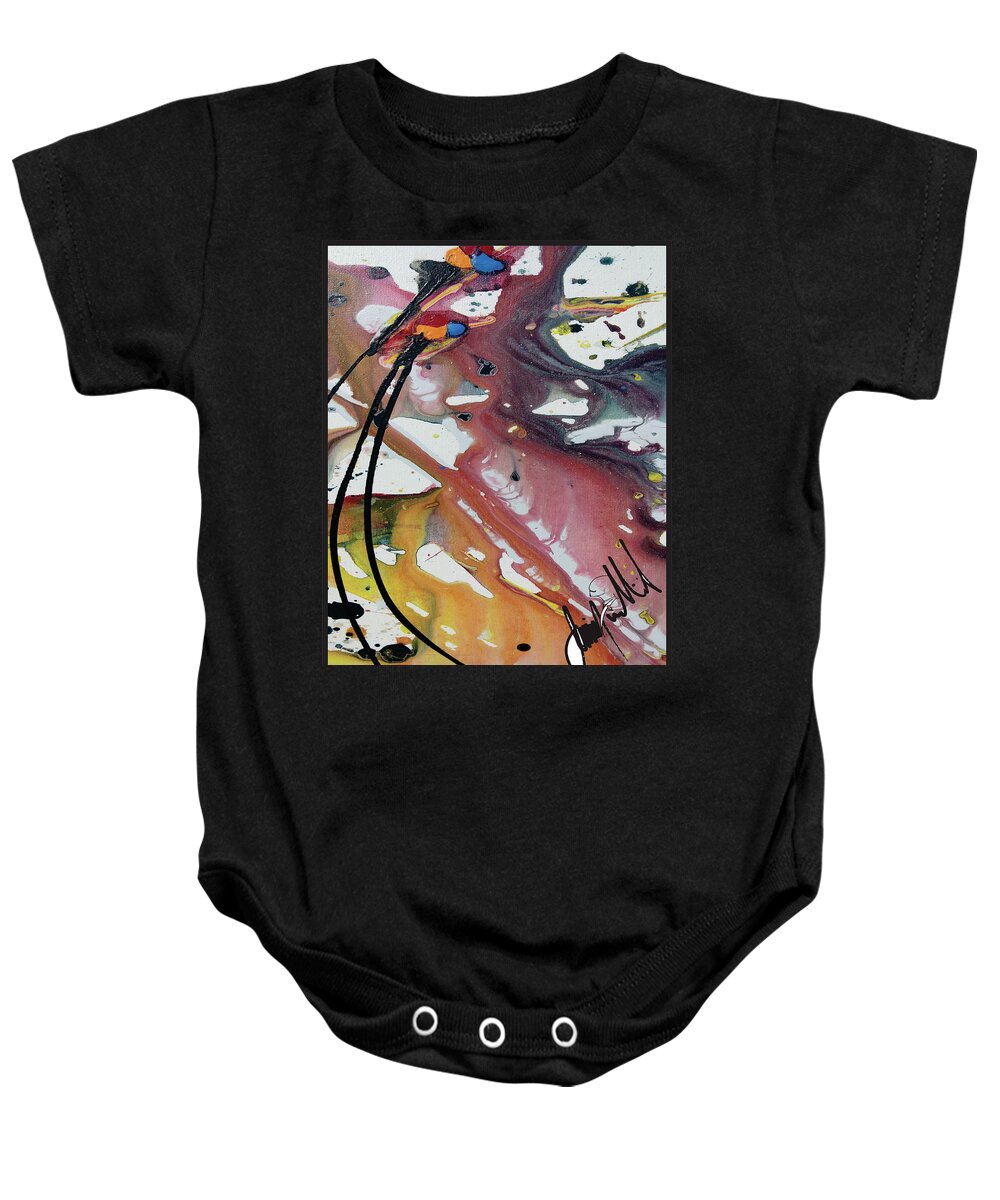  Baby Onesie featuring the painting Meta16 by Jimmy Williams