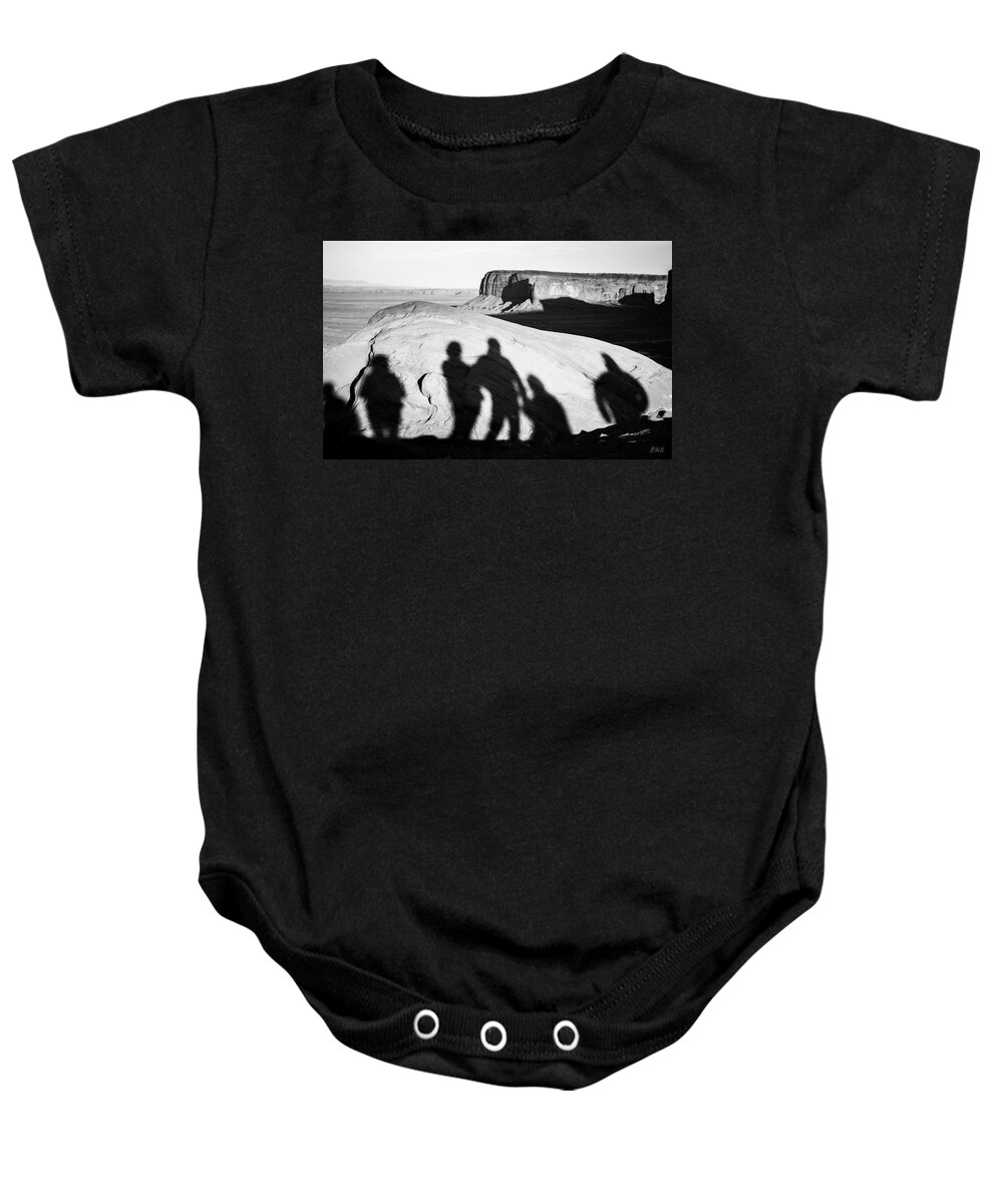 Black And White Baby Onesie featuring the photograph Monument Valley XXIII BW by David Gordon