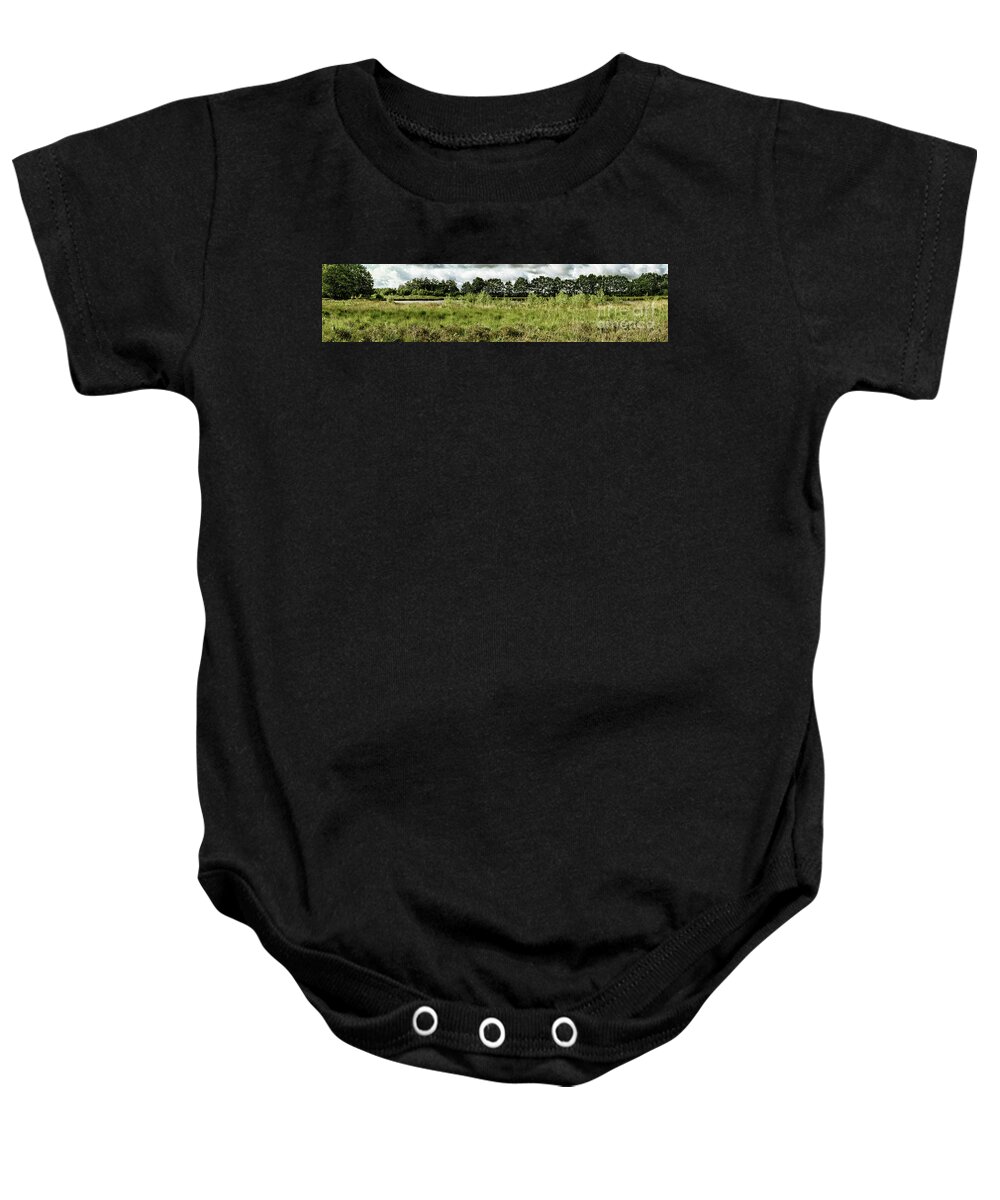 Adventure Baby Onesie featuring the photograph Moors landscape panorama by Patricia Hofmeester