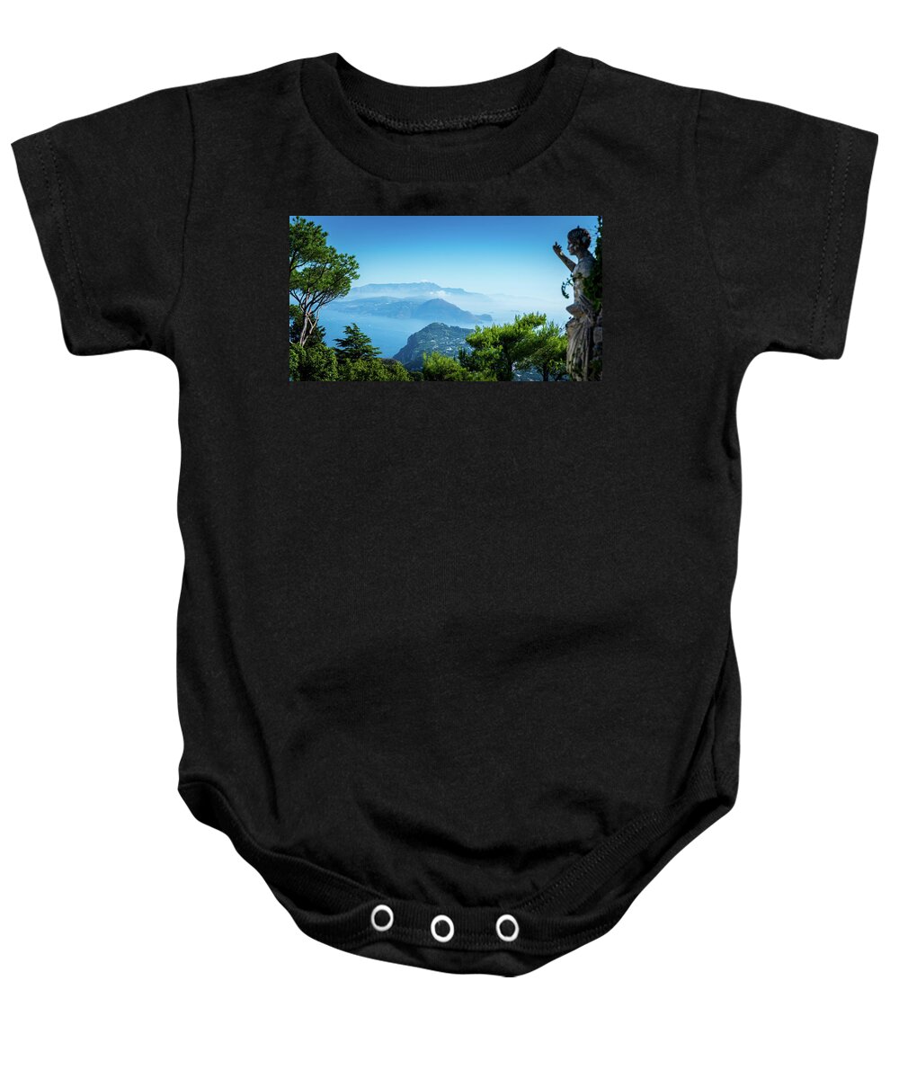 Mount Solaro Baby Onesie featuring the photograph Mount Solaro Vista by Michael Smith
