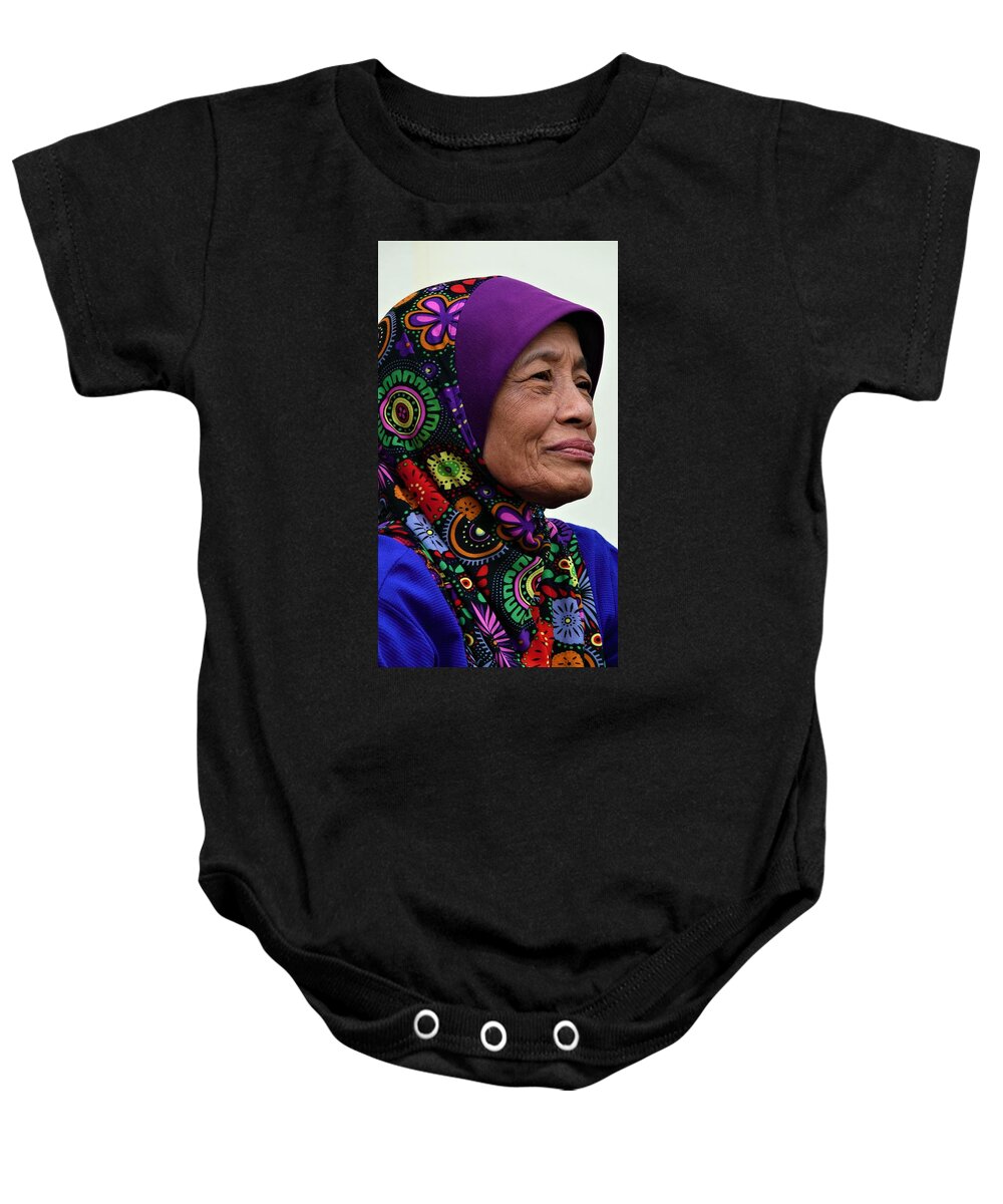 Malay Woman Baby Onesie featuring the photograph Muslim Woman Portrait by Robert Bociaga