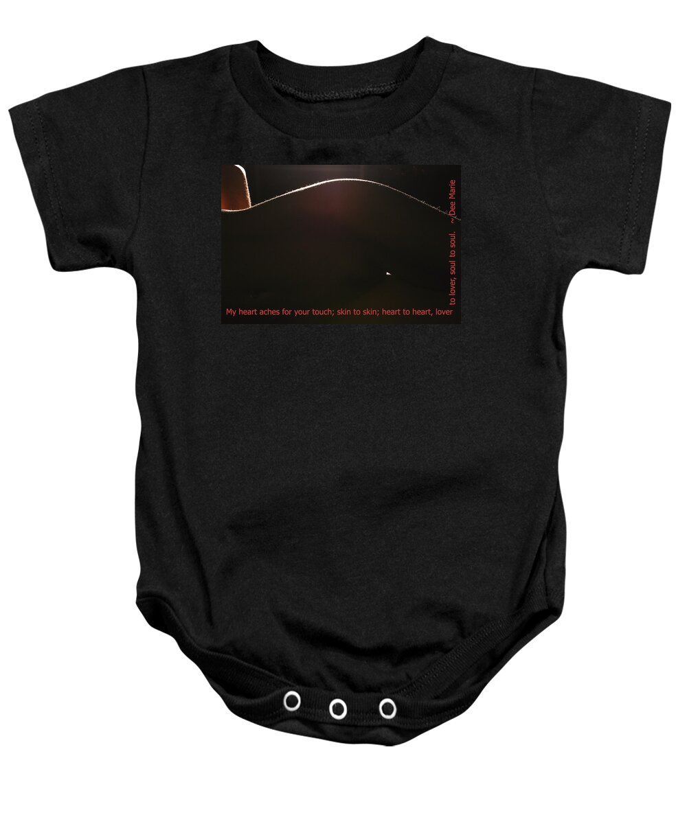 Clay Baby Onesie featuring the photograph My Heart Aches by Clayton Bruster