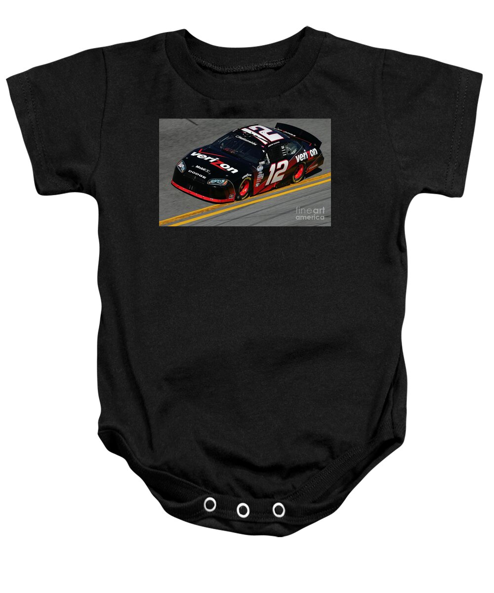 Nascar Baby Onesie featuring the photograph Nascar by Action