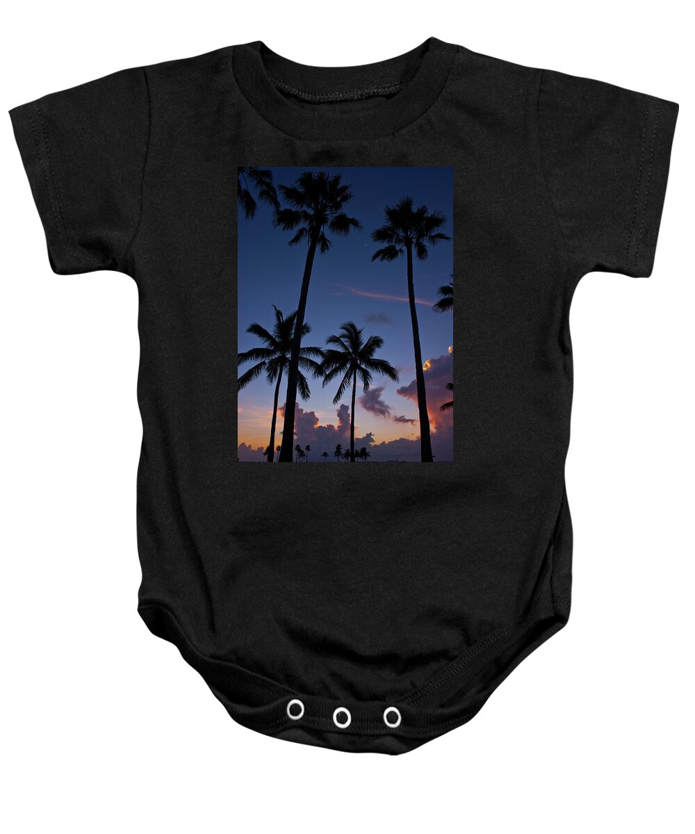 Sunsets Baby Onesie featuring the photograph No stress by Edgar Estrada