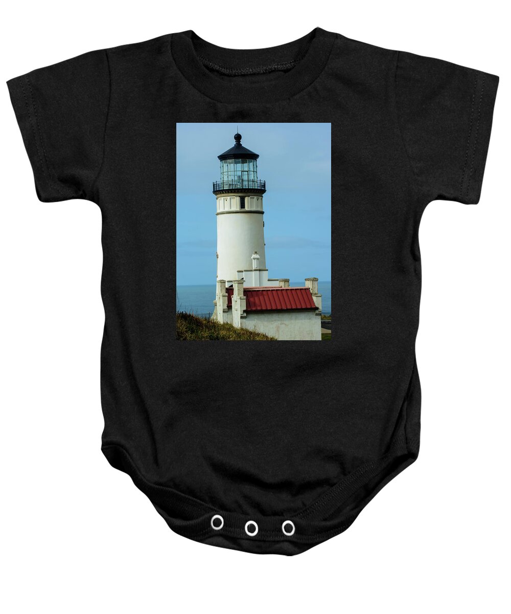 Lighthouse Baby Onesie featuring the photograph North Head Lighthouse by Tikvah's Hope