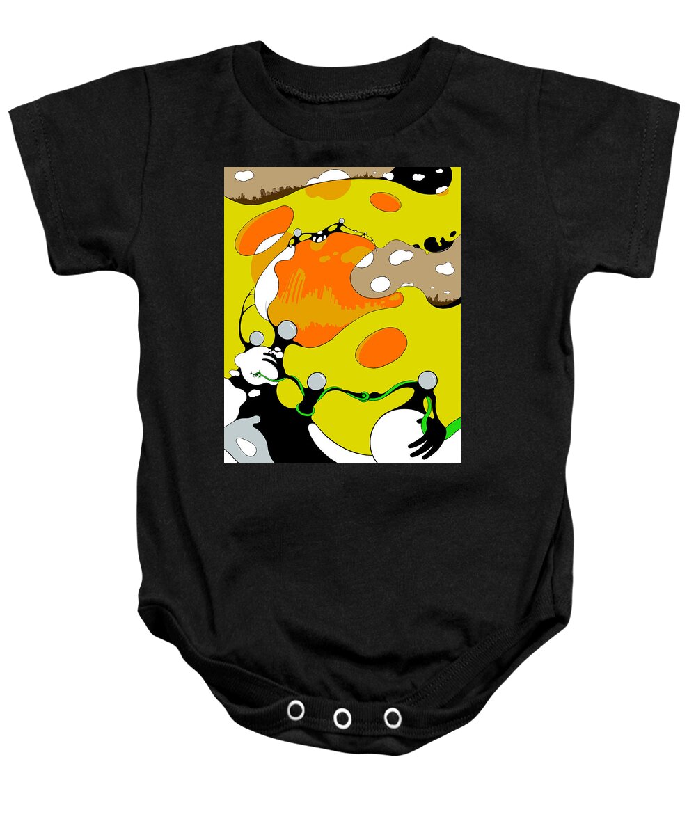 Avatars Baby Onesie featuring the digital art Obscuriousity by Craig Tilley